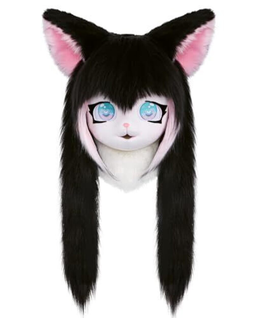 3669 Cosplay Fursuit Headgear Animal Head Cat Mask Halloween Masquerade